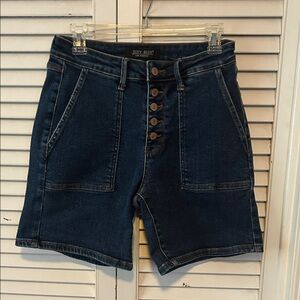 Judy Blue Women's Button-Fly Dark Denim Shorts